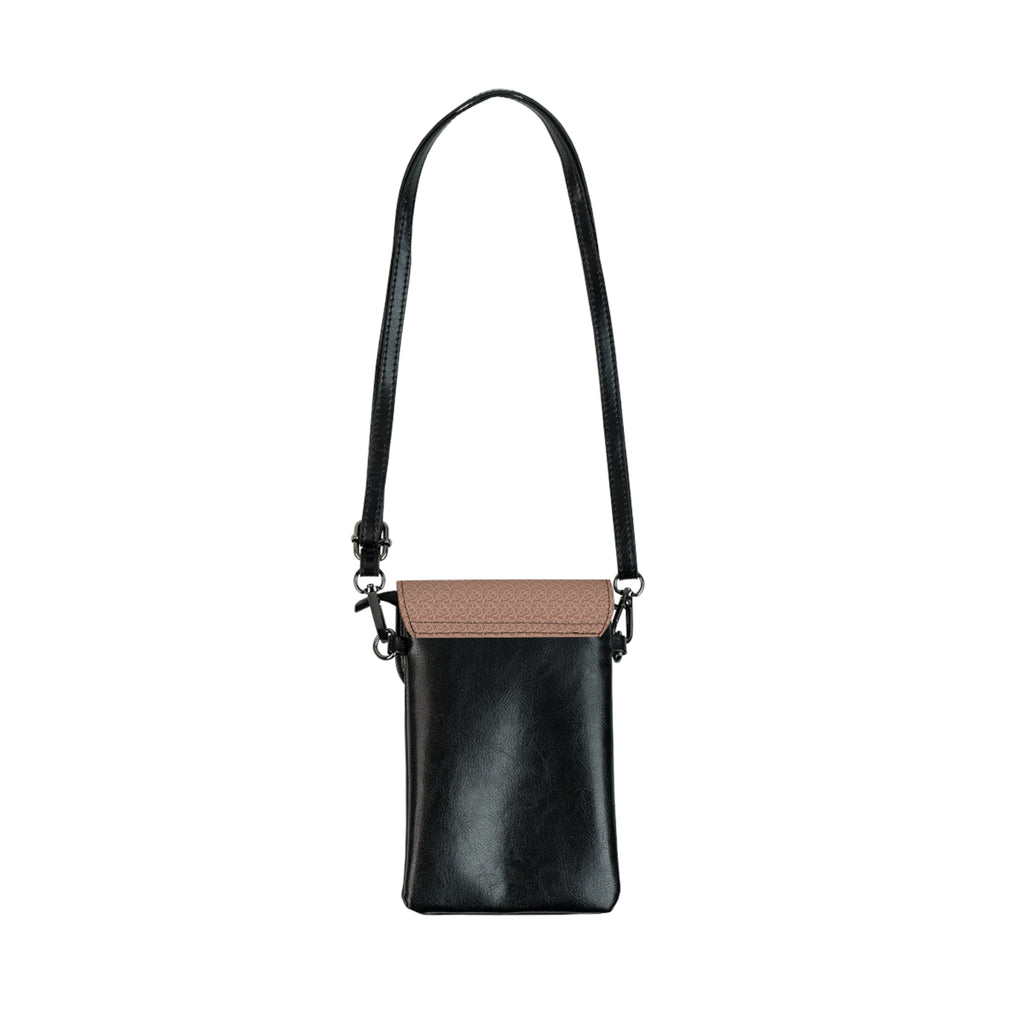 Mocha Drift Crossbody Cell Phone Bag with Adjustable Straps - Travel & Getaway Accessory