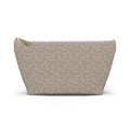 Cocoa Luxe Accessory Pouch with T‑Bottom - Makeup & Travel Cosmetic Bag