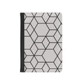Black & Gray Geometric Hex Pattern Passport Cover — Travel Wallet