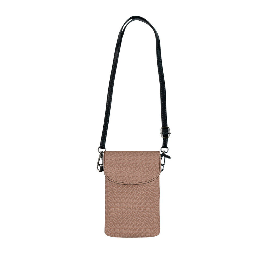 Mocha Drift Crossbody Cell Phone Bag with Adjustable Straps - Travel & Getaway Accessory