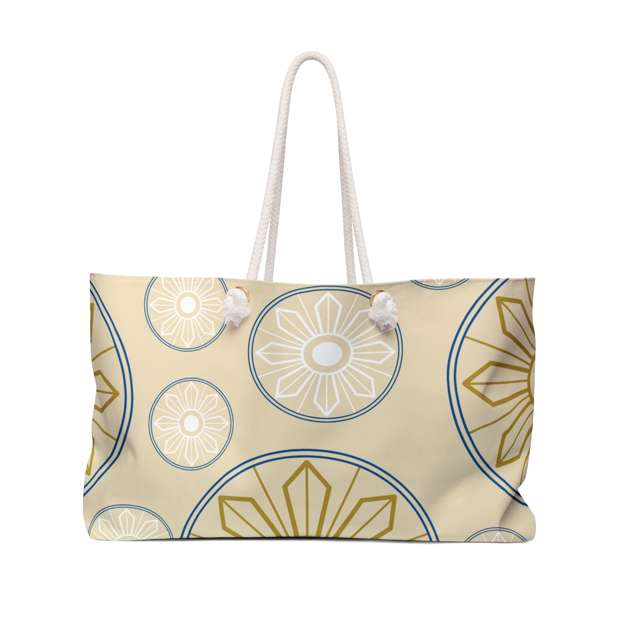 Boho Sunburst Weekender Bag — Travel & Getaway Tote