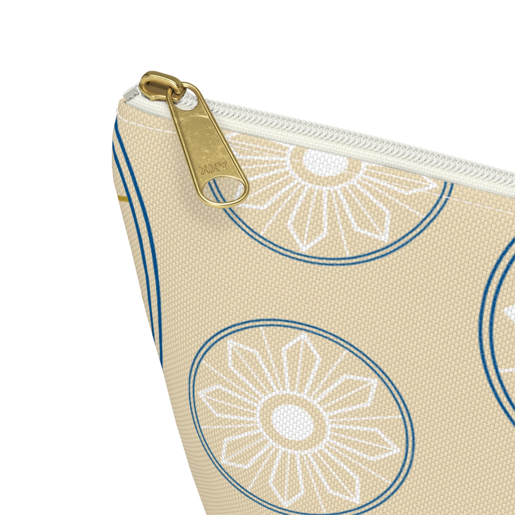 Boho Sunburst Accessory Pouch with T‑Bottom -  Makeup & Travel Organzier
