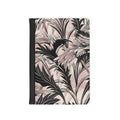 Floral Palm Passport Cover — Pink & Black Tropical Travel Wallet