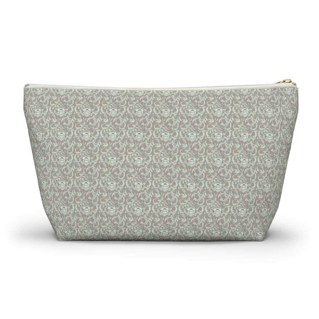 Espresso Earth Accessory Pouch with T‑Bottom Makeup & Travel Cosmetic Bag