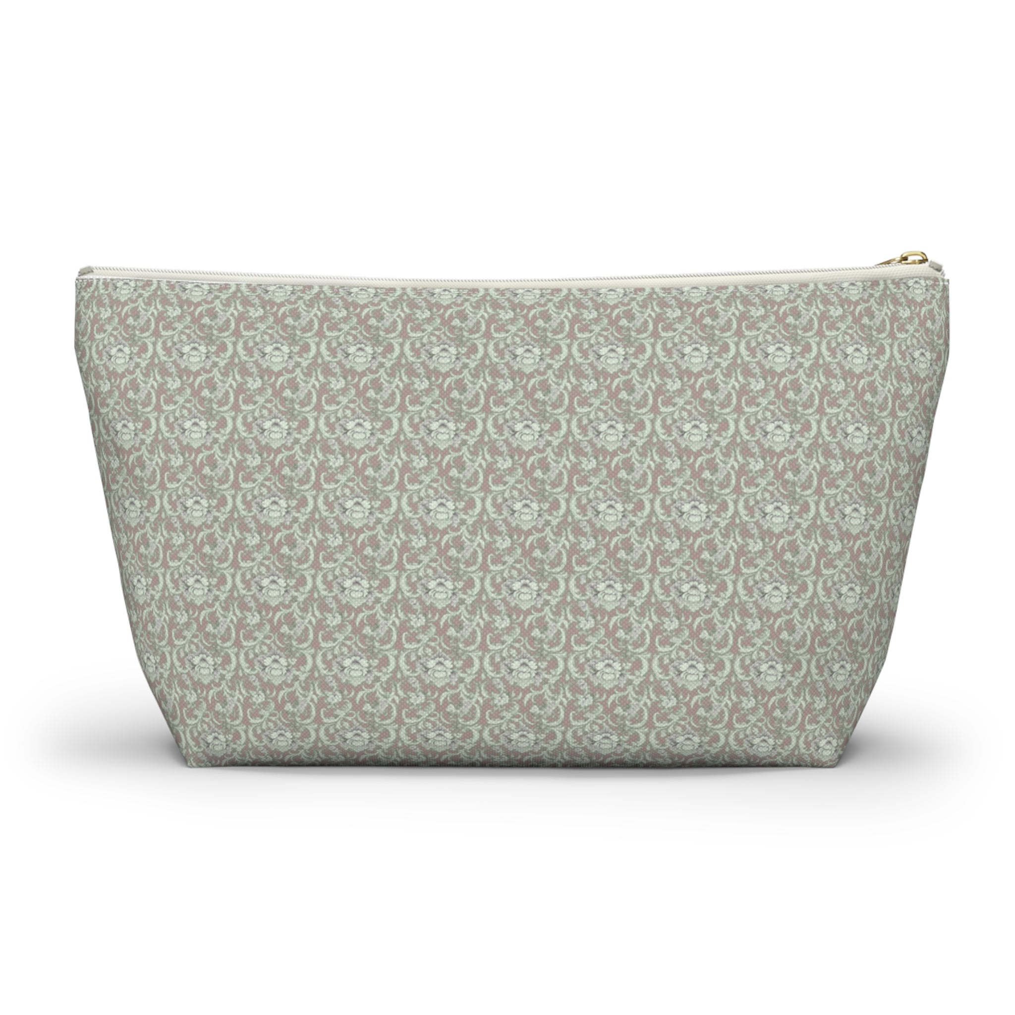 Espresso Earth Accessory Pouch with T‑Bottom Makeup & Travel Cosmetic Bag
