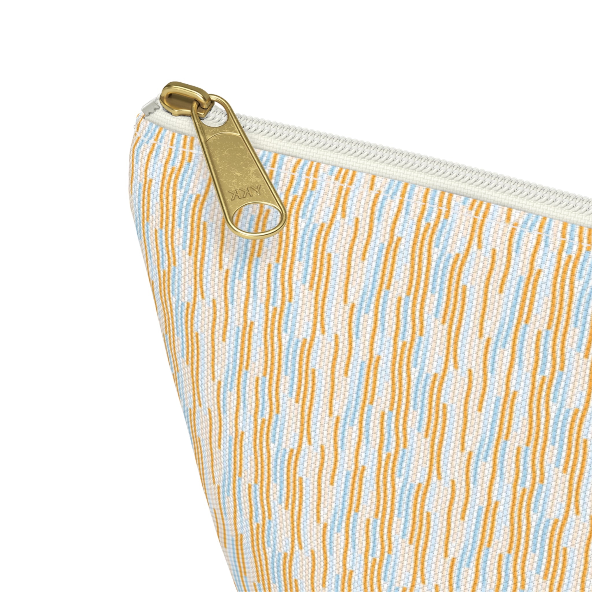 Caramel Stone Accessory Pouch with T‑Bottom - Makeup & Travel Organizer