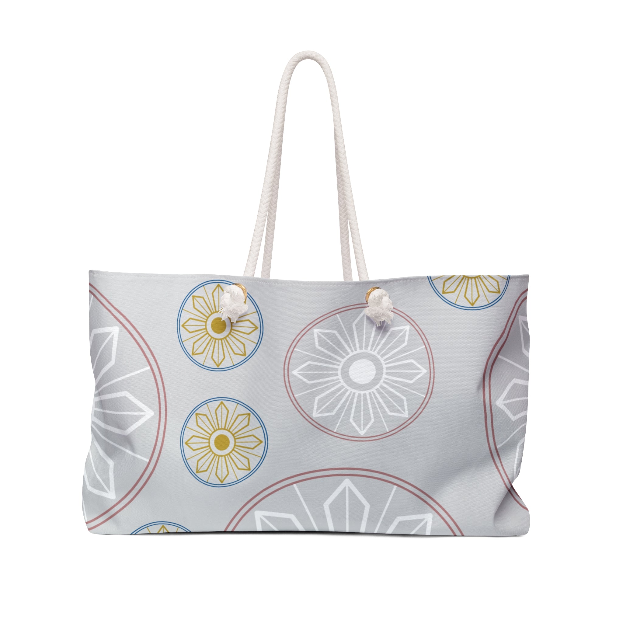 Light Blue Medallion Weekender Bag - Travel & Weekend Tote