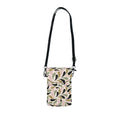 Retro Floral Pattern Crossbody Cell Phone Bag with Adjustable Strap - Travel & Getaway Accessory