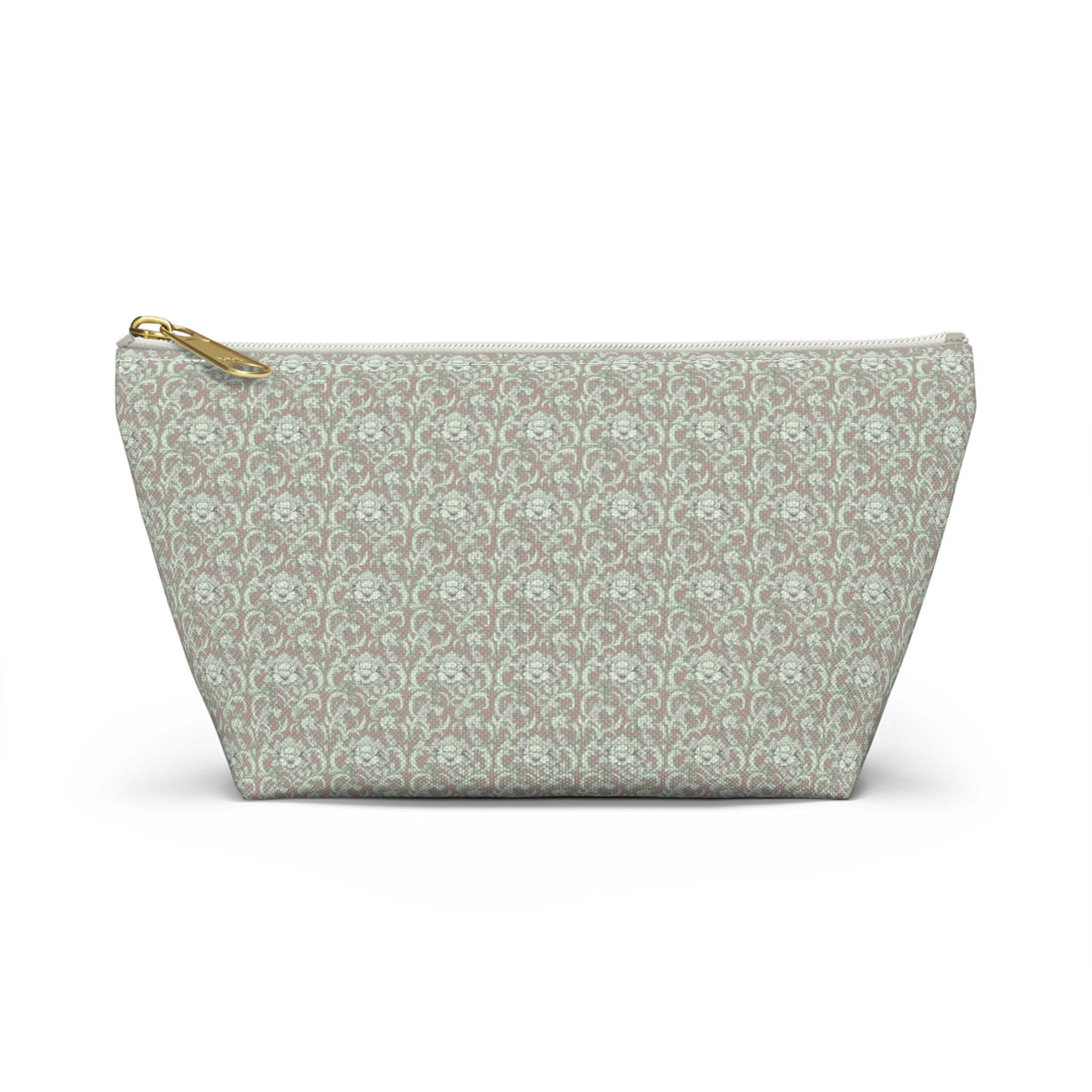 Espresso Earth Accessory Pouch with T‑Bottom Makeup & Travel Cosmetic Bag