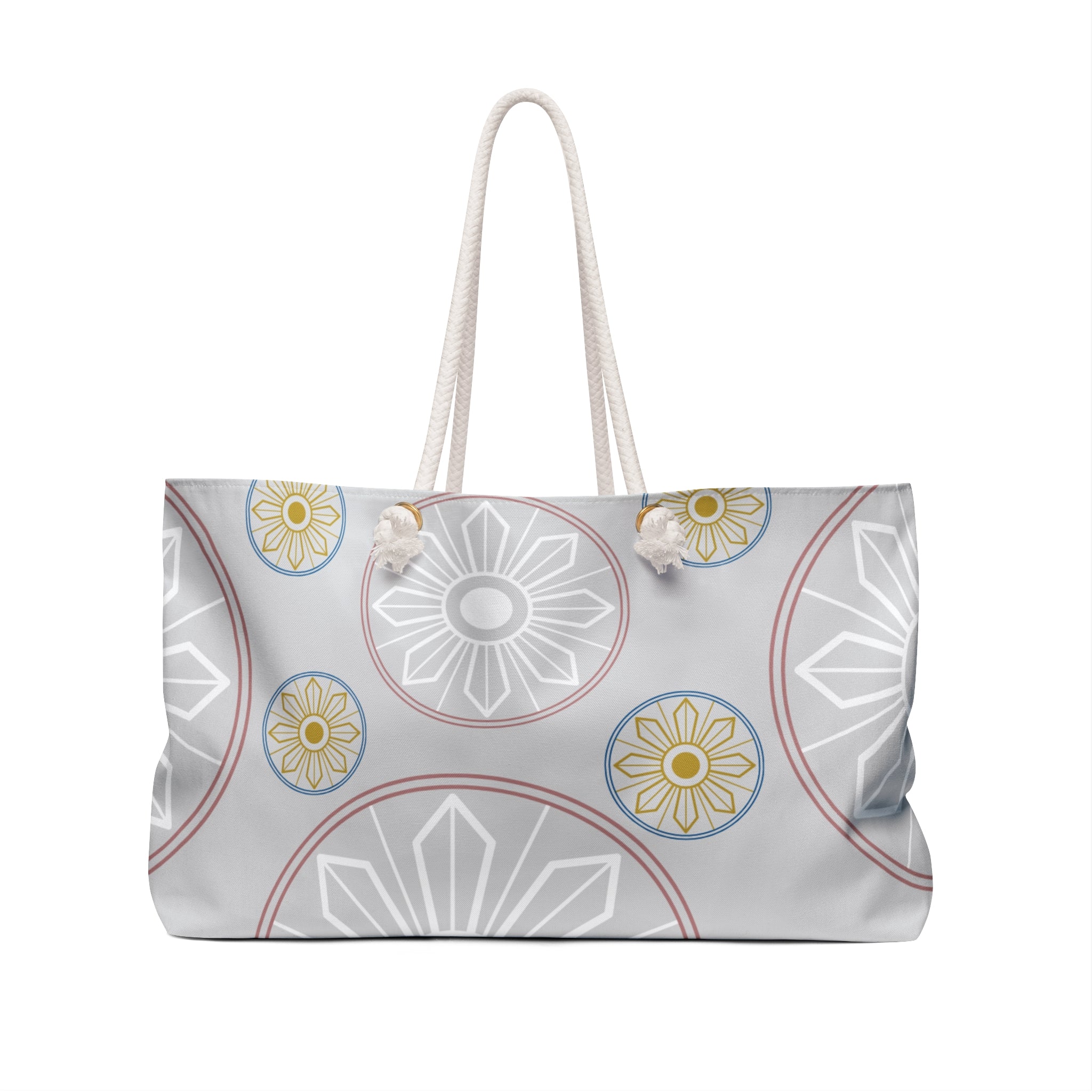 Light Blue Medallion Weekender Bag - Travel & Weekend Tote