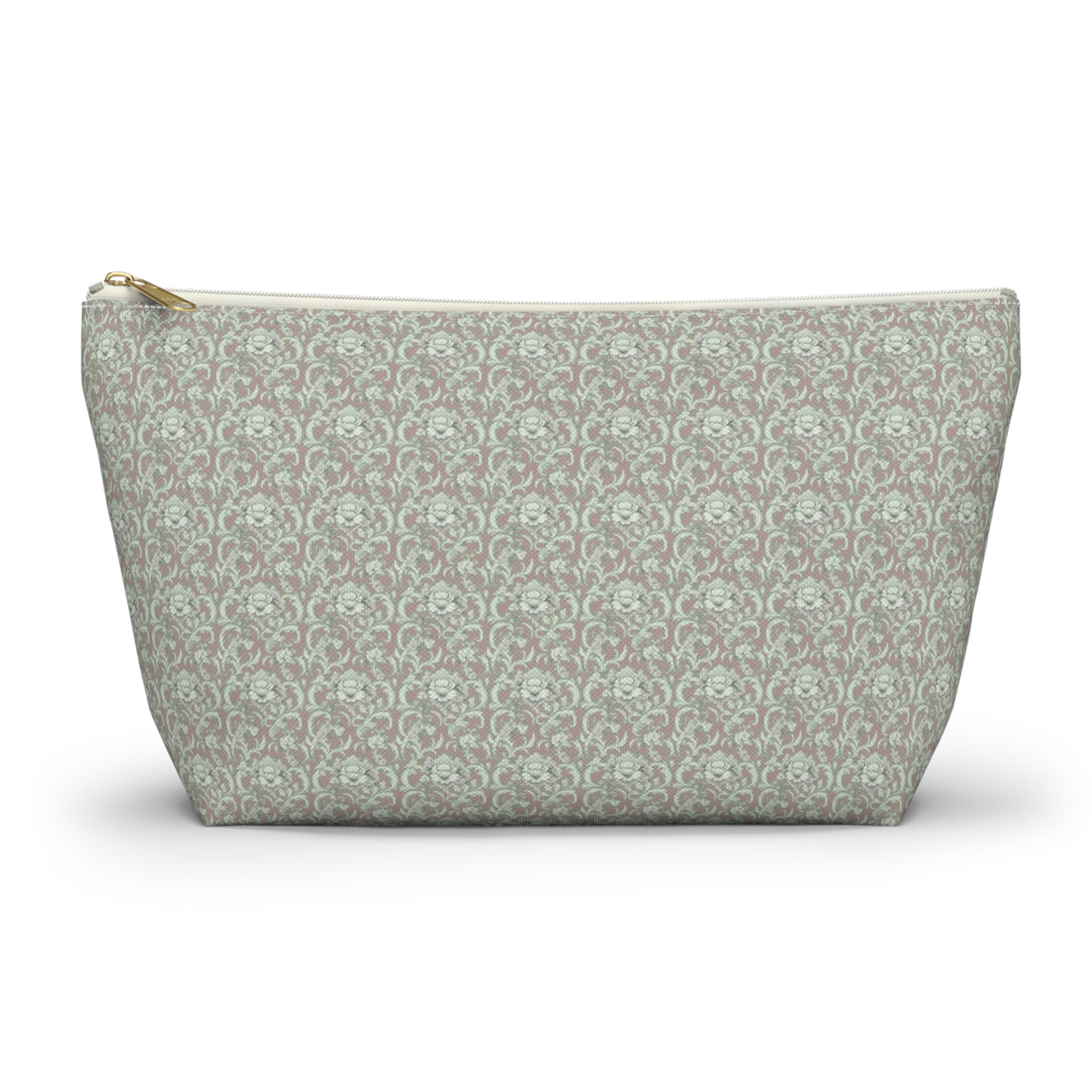 Espresso Earth Accessory Pouch with T‑Bottom Makeup & Travel Cosmetic Bag