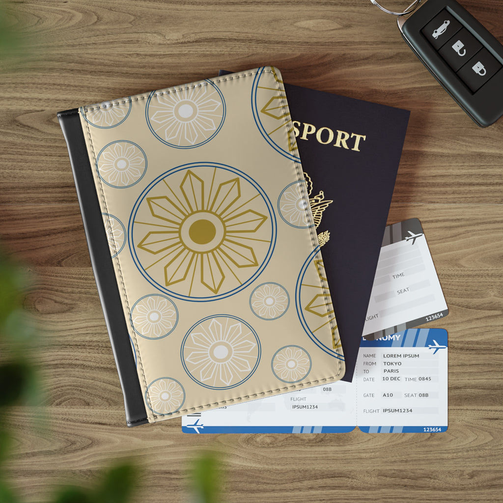 Boho Sunburst Passport Cover - Travel Wallet