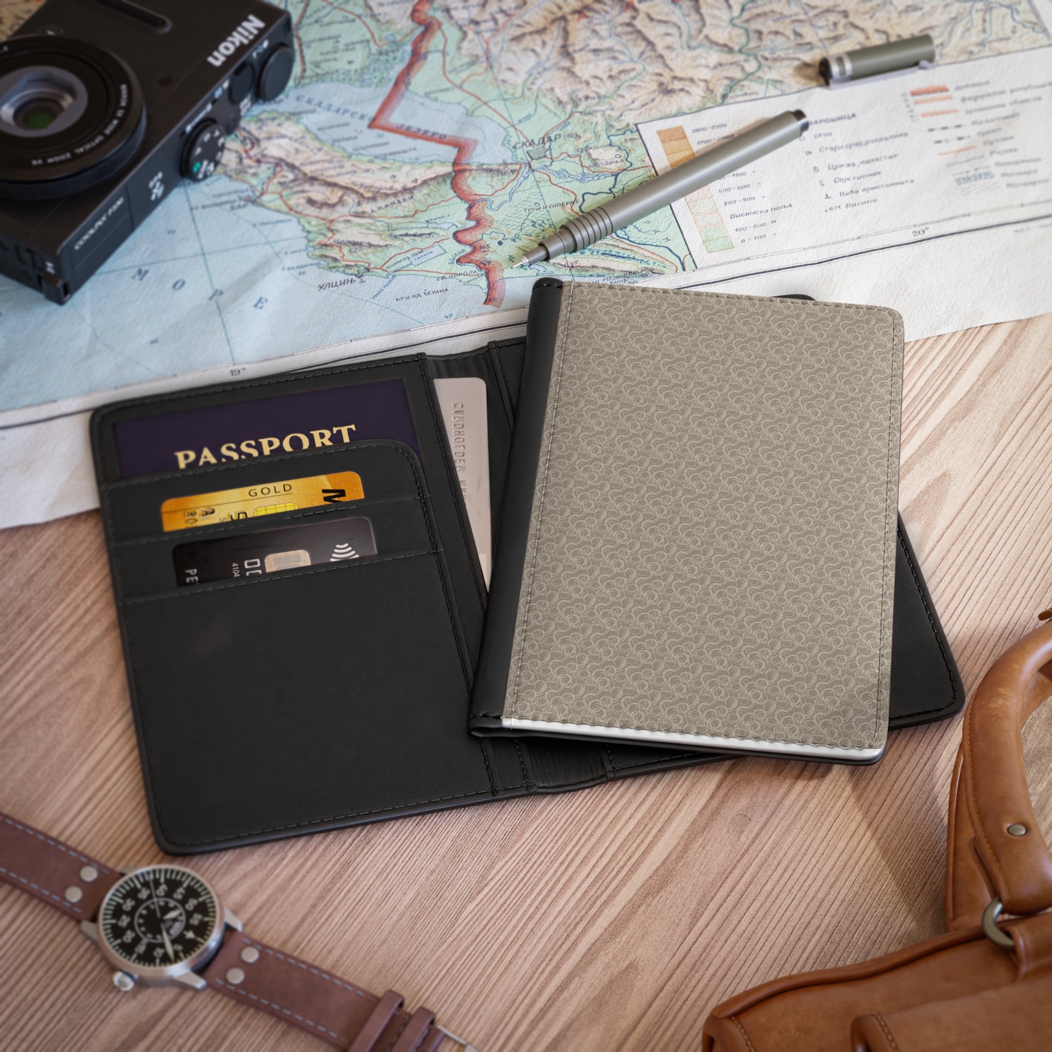Cocoa Luxe Passport Cover — Travel Wallet