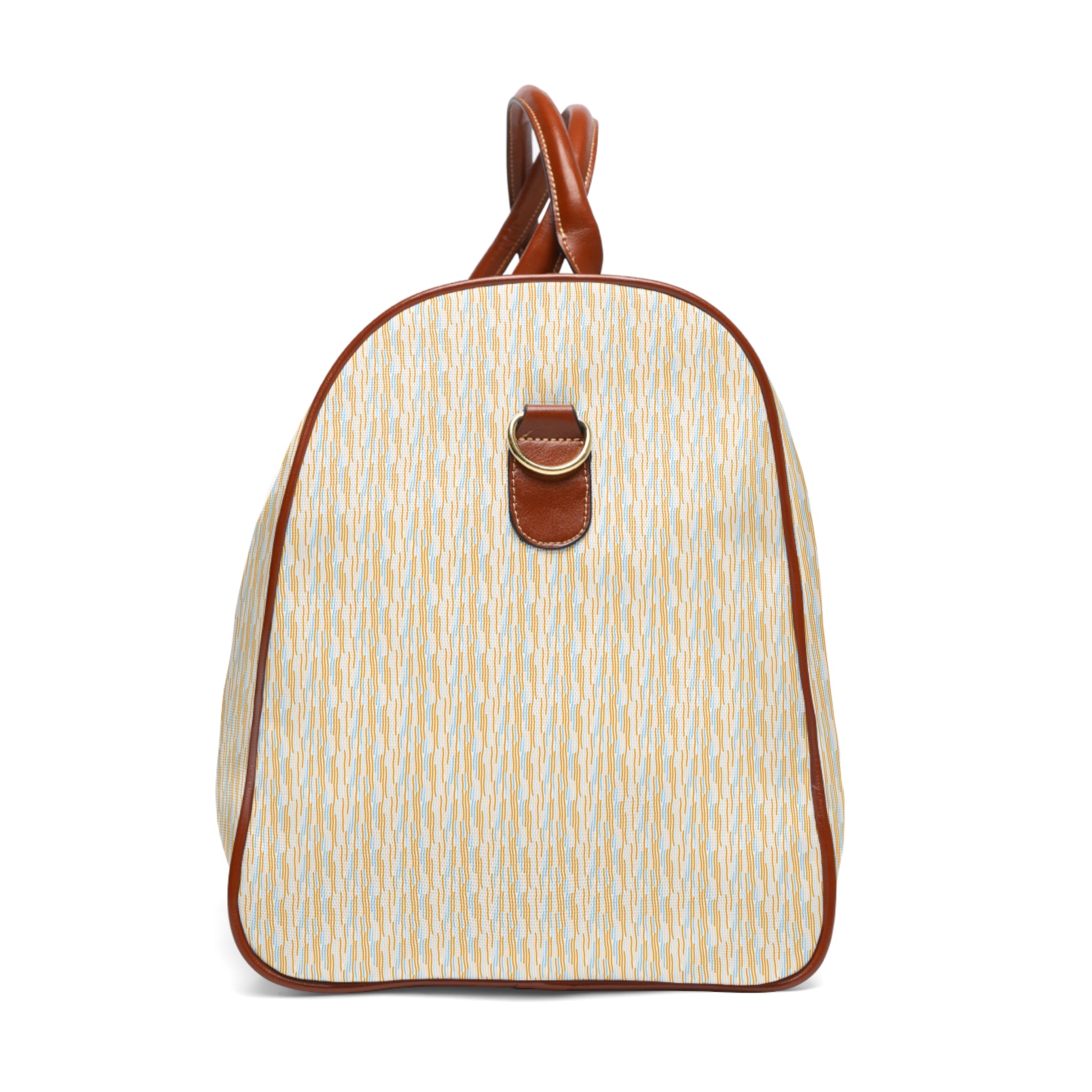 Caramel Stone Waterproof Canvas with Leather Trim —  HydroLux Travel Collection