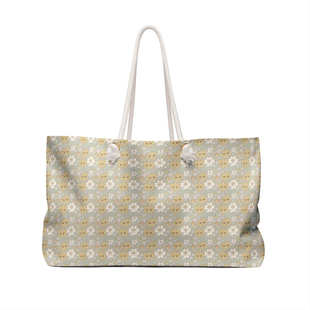 Chestnut Daisy Weekender Bag — Travel & Getaway Tote