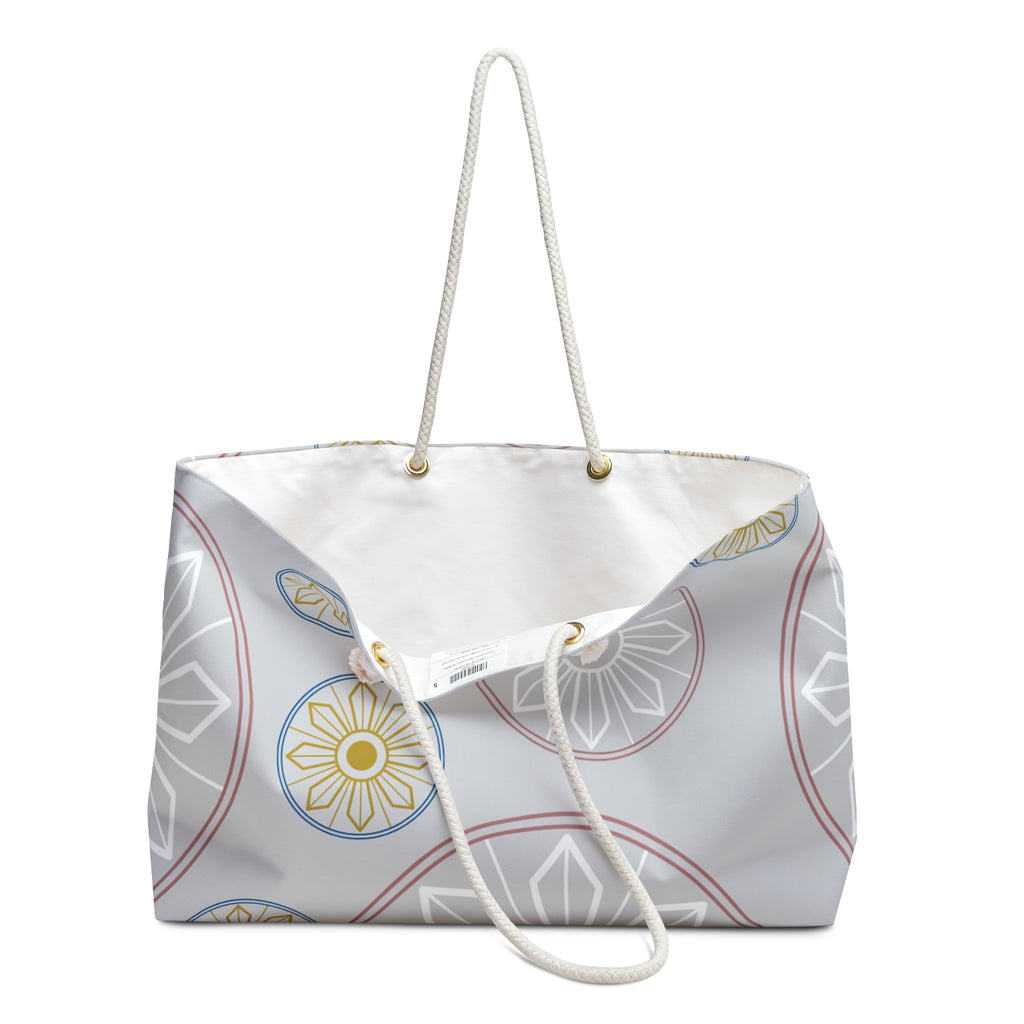 Light Blue Medallion Weekender Bag - Travel & Weekend Tote