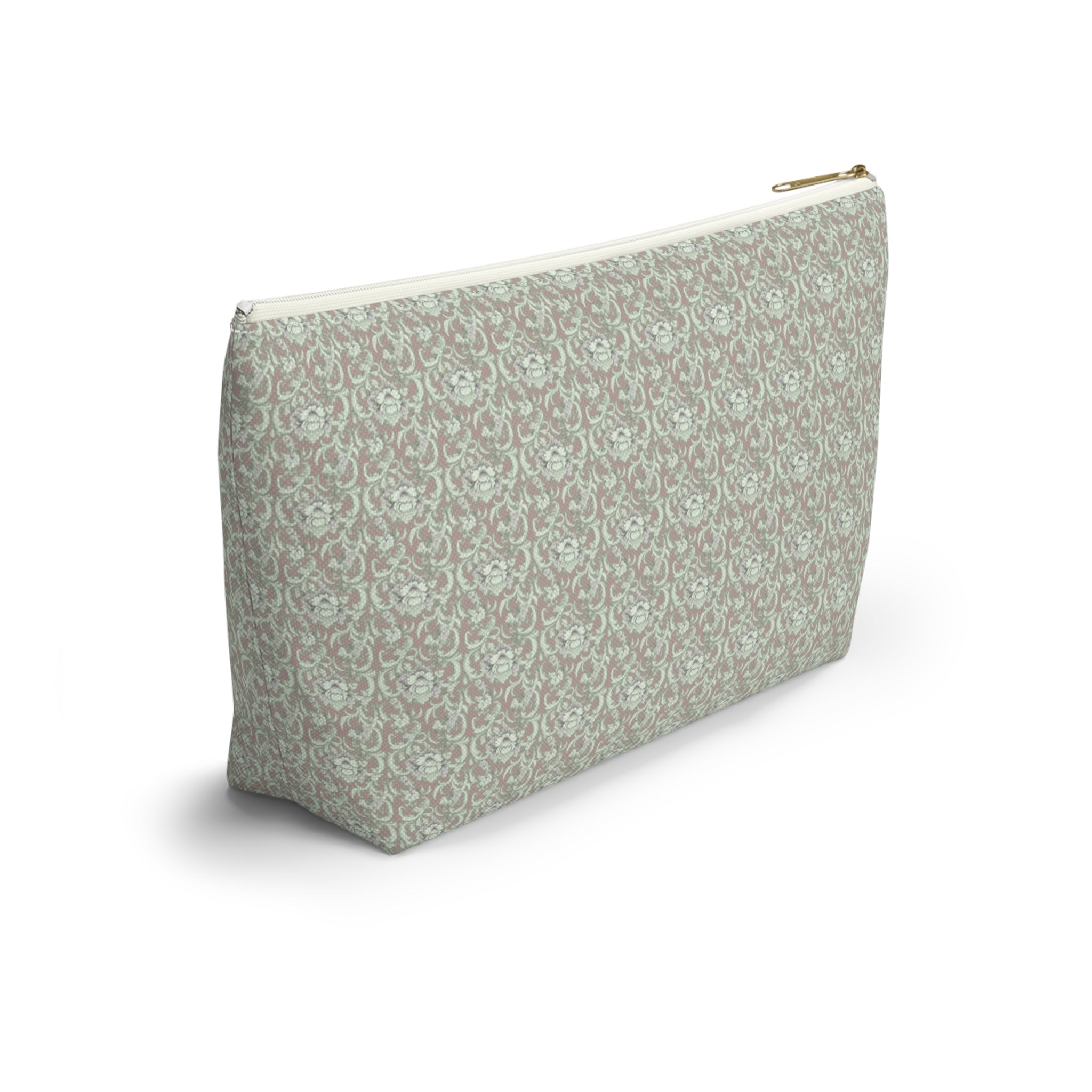 Espresso Earth Accessory Pouch with T‑Bottom Makeup & Travel Cosmetic Bag