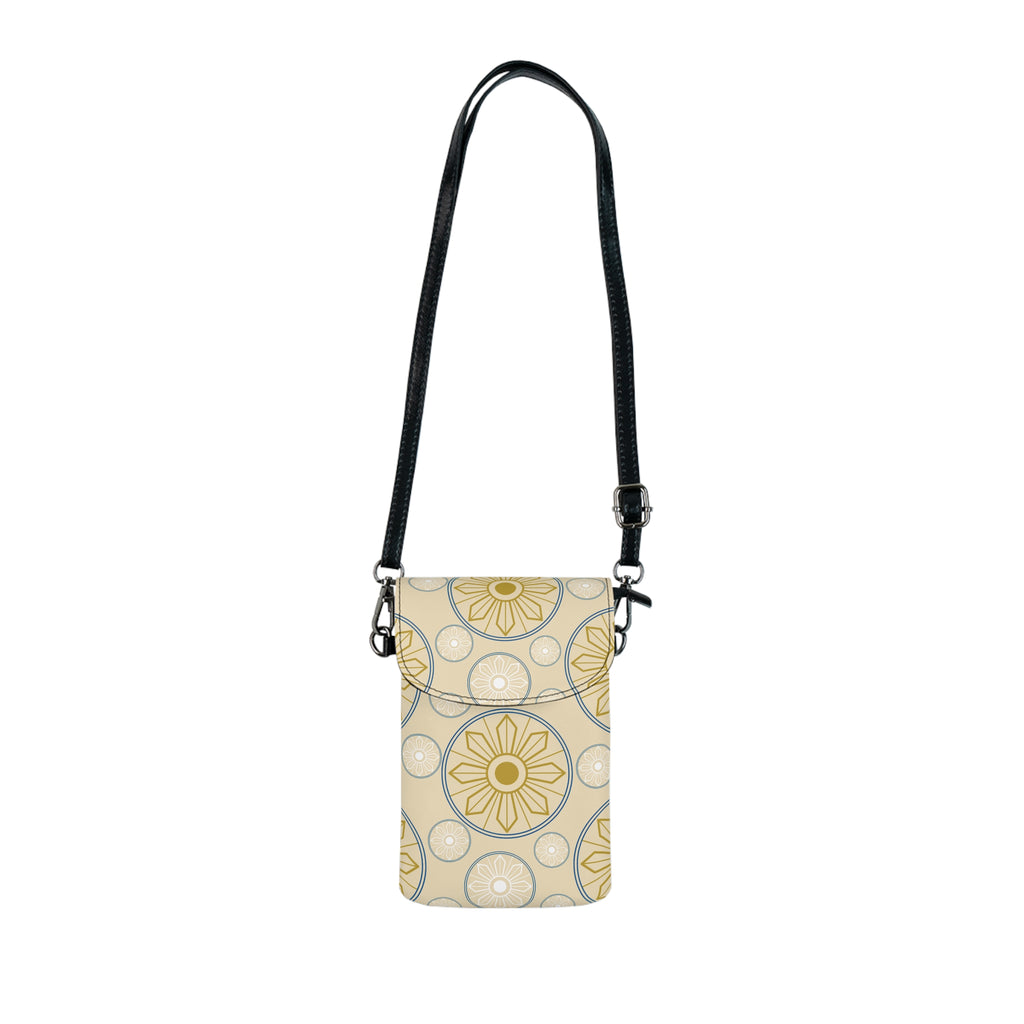 Boho Sunburst Cell Phone Bag with Adjustable Strap  — Travel & Getaway Accessory