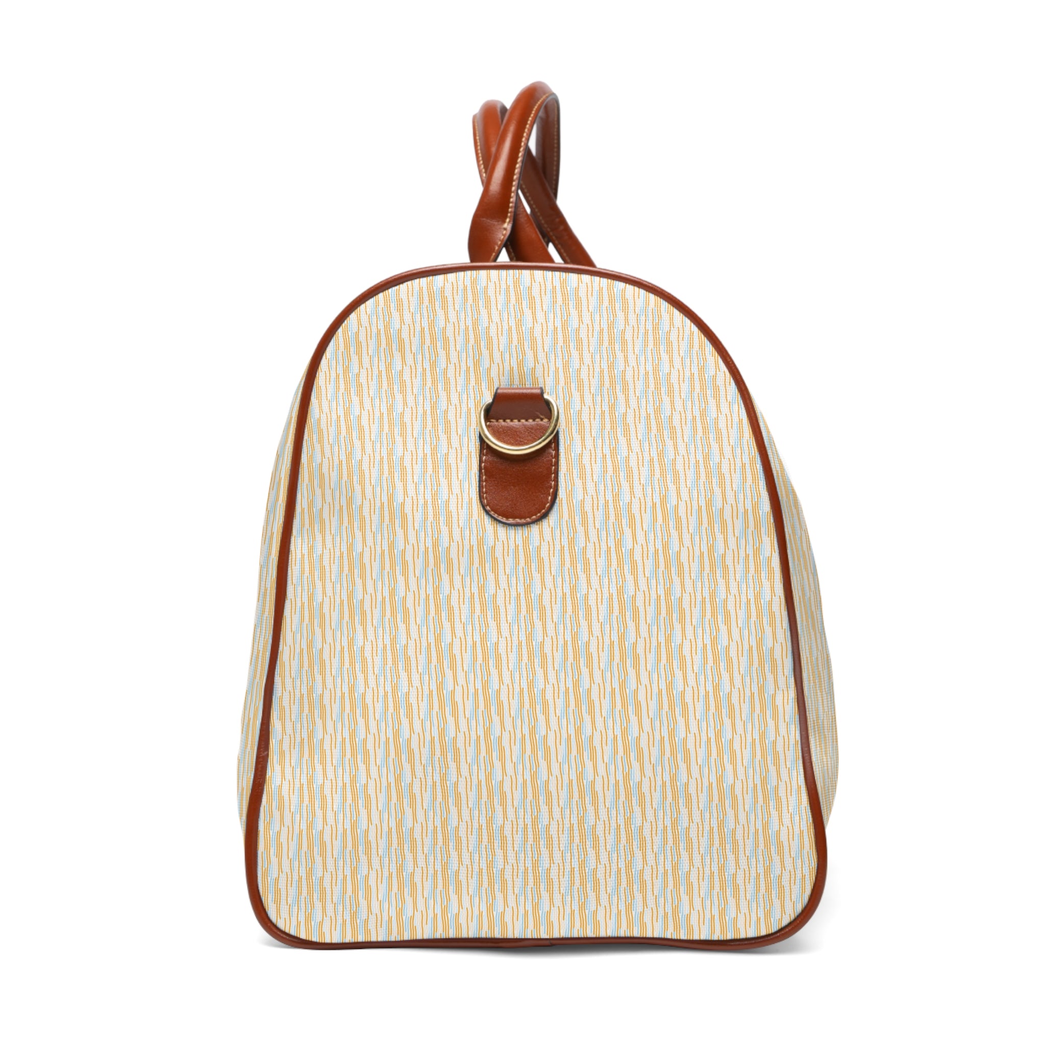 Caramel Stone Waterproof Canvas with Leather Trim —  HydroLux Travel Collection