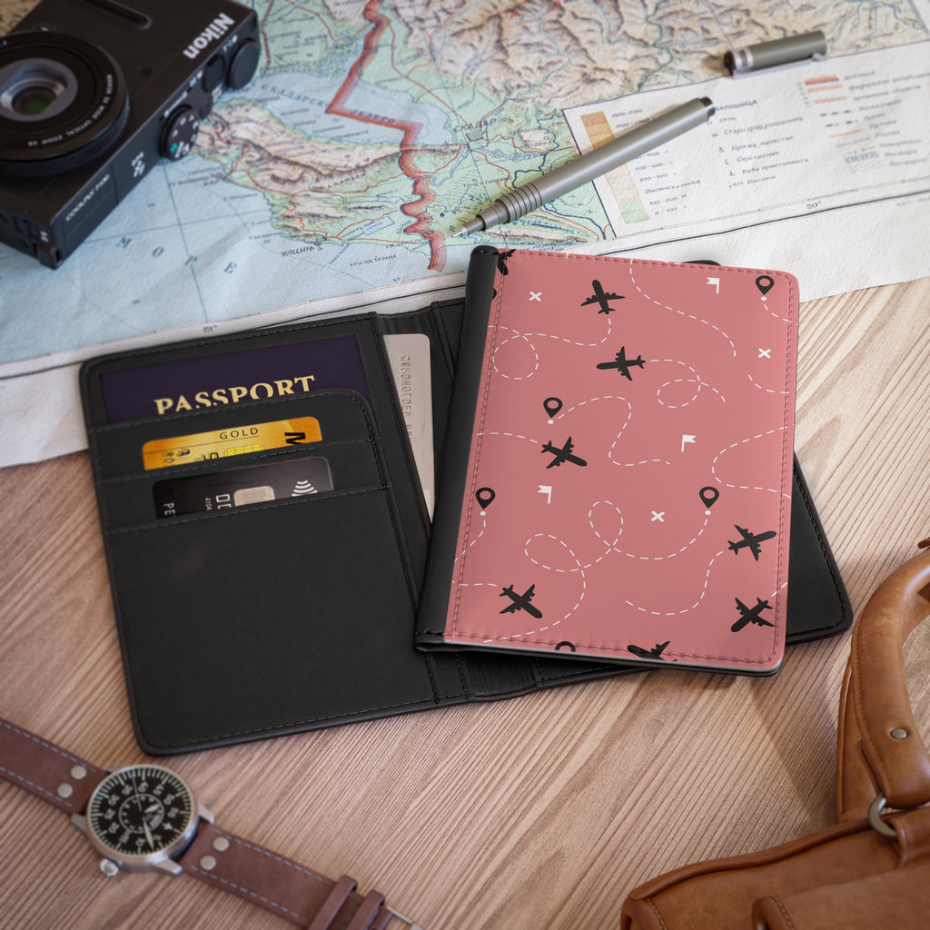 Airplane Travel Passport Cover — Travel Wallet